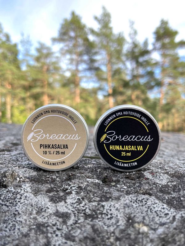 Boreacus – Pihkasalva 10% 25ml ja Hunajasalva 25ml