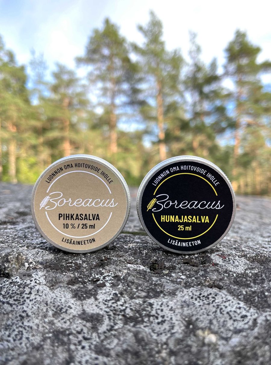 Boreacus – Pihkasalva 10% 25ml ja Hunajasalva 25ml