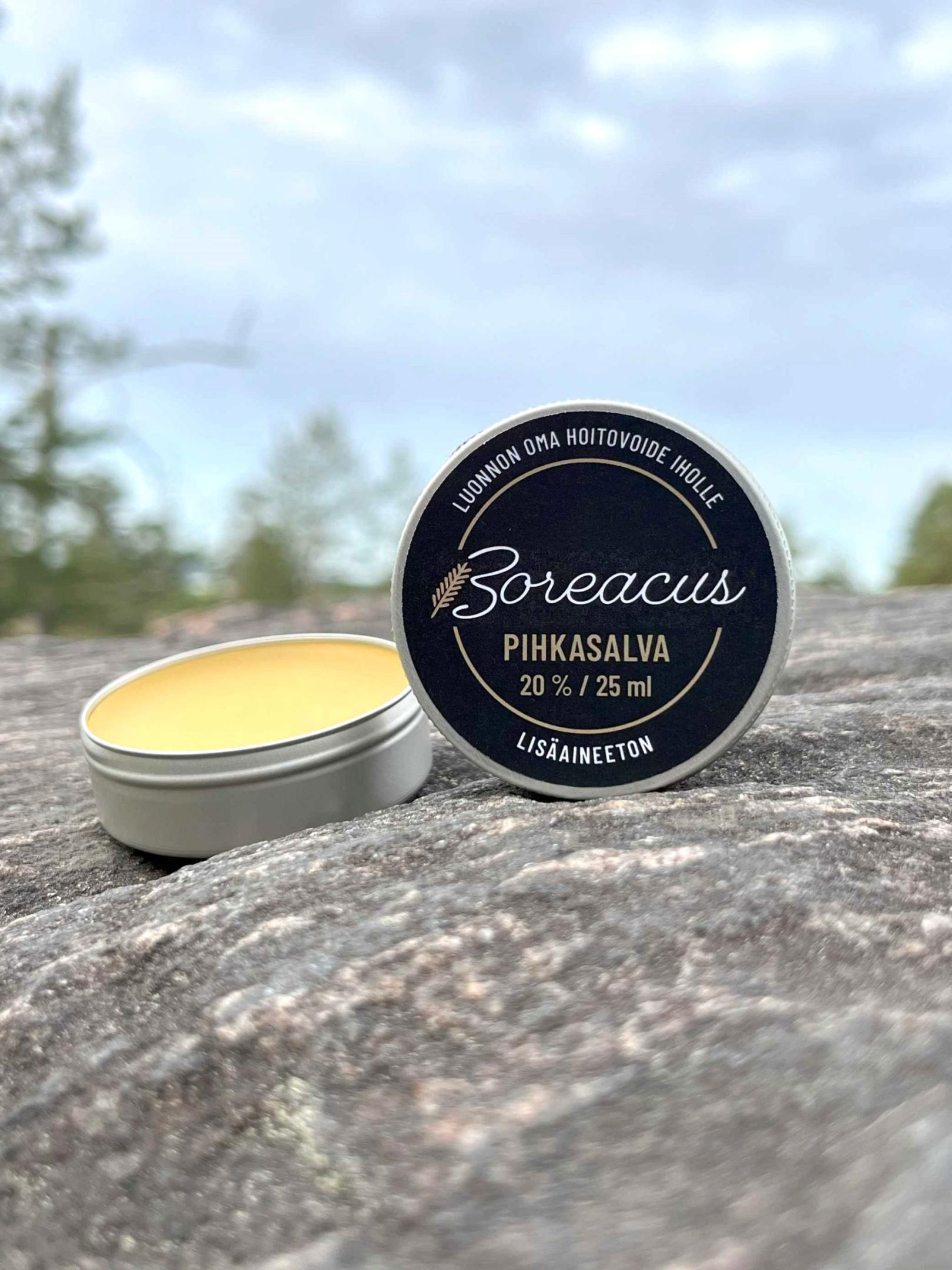 Boreacus Pihkasalva 20 % 25 ml, tehokas apu monenlaisiin iho-ongelmiin ja ihovaurioihin 1 Pihkasalva 20% - Boreacus